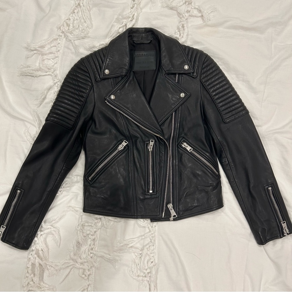 ALL SAINTS KIMBER BIKER JACKET Size 2